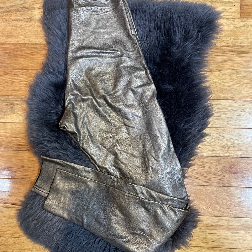 Commando Gold/Bronze Faux leather leggings